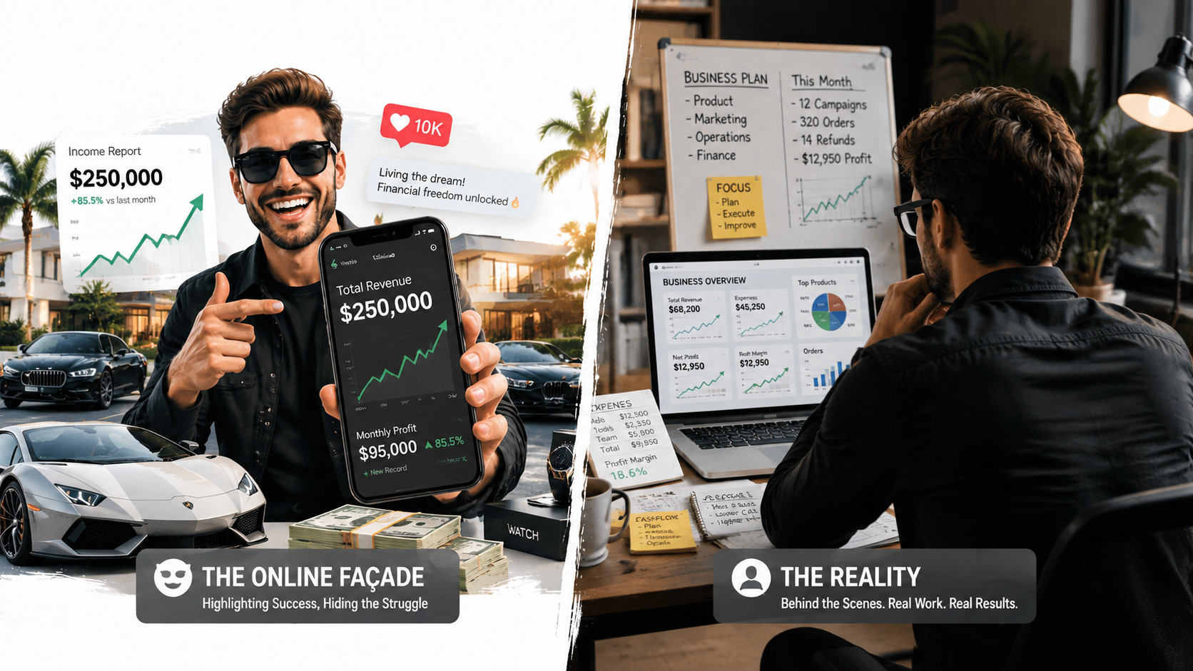Fake Income Screenshots: How Online Gurus Mislead You